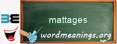 WordMeaning blackboard for mattages